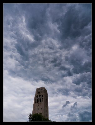 Thunderstorm Clouds Over Burton Memorial Tower