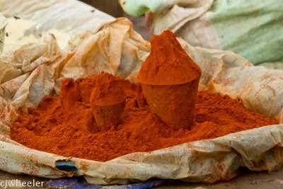 Spices in the market