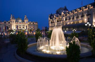 Casino Square Fountain in Monte Carlo by Quentin Bargate