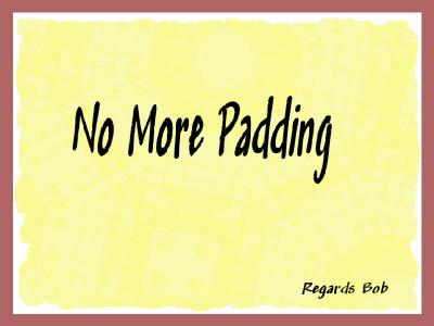No more Pad