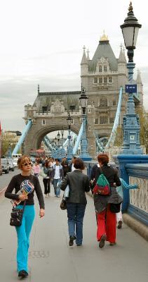 A walk across Tower Bridge.