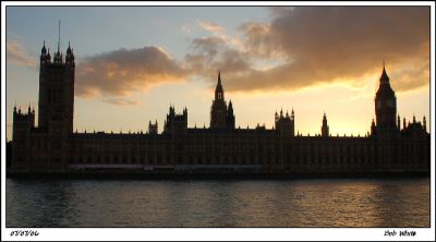 The Sun setting over Parliment