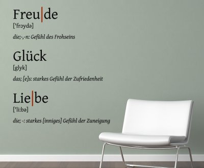 Freude Glck und Liebe