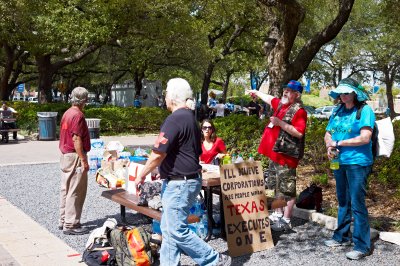 Occupy Houston protestors City Hall