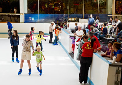 Evi, Phil & Bob at Galleria Ice Skating Rink