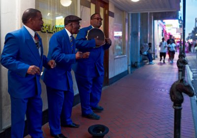 Blue Trio at Galatoires on Bourbon St