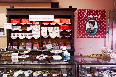 Laura's Candies front display