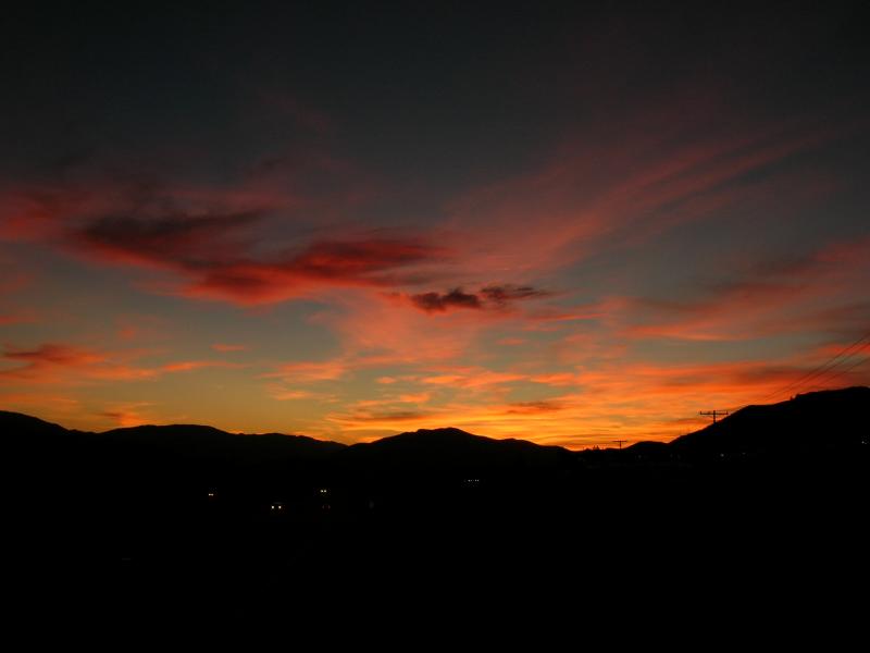 Sunset in Acton, California
