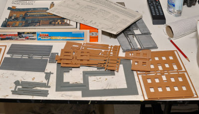 Parts for building structure laid out