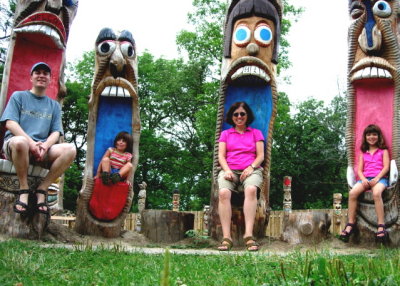 Family Portrait in totem poles
