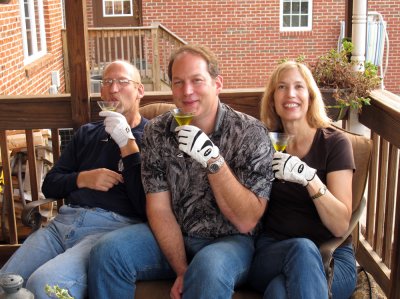 Siblings  With Drinking Gloves.