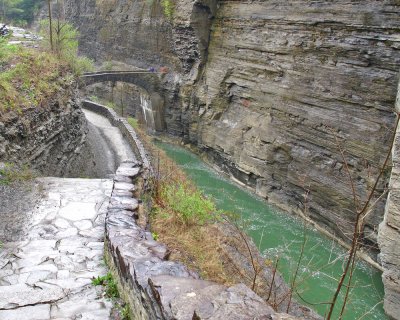 Letchworth Lower Falls Footbridge