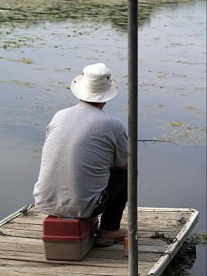 Daniel Fishing on Lake Snelling