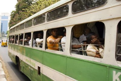 Passengers - cramped and bored