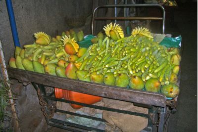 Cart of fruits