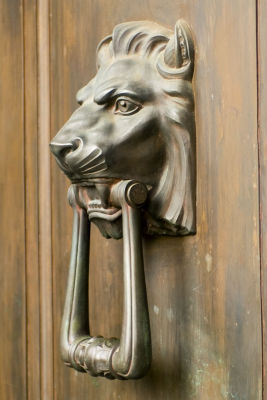 Door knocker at City Hall