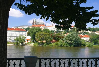 Along the banks of the Vltava River
