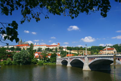 The Manesuv Bridge over the Vltava River