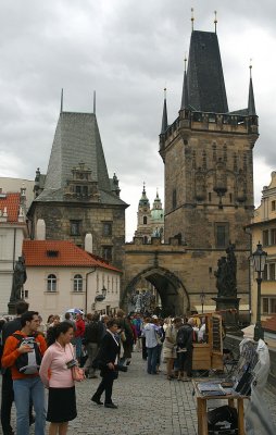 At the end of Charles Bridge ...