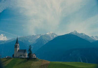 An Alpine Church in Switzerland
