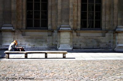 Quiet Moment by the Louvre 