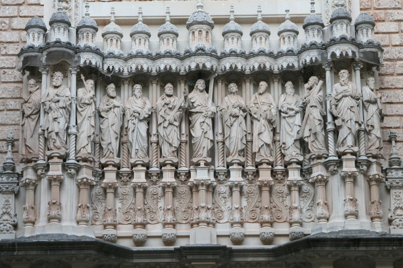 Monastery at Montserrat, 12 apostles