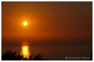 Coucher de soleil sur la mer / Tramonto sul mare