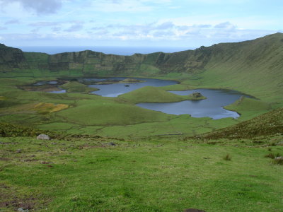 Corvo crater lake