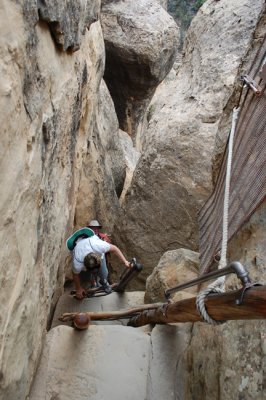 Steep climb