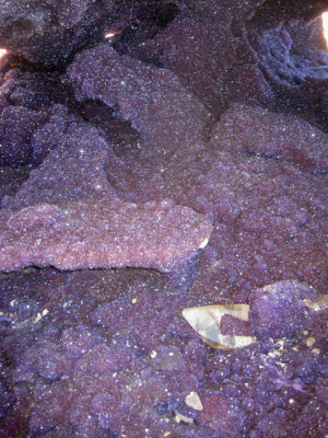 Cavernous amethyst geode