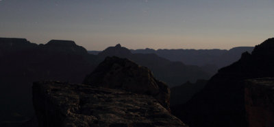 East across the Canyon after moonrise