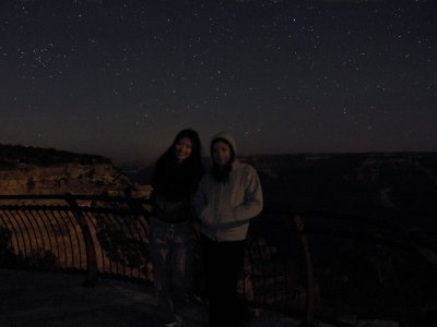Watching moonrise at Mather Point