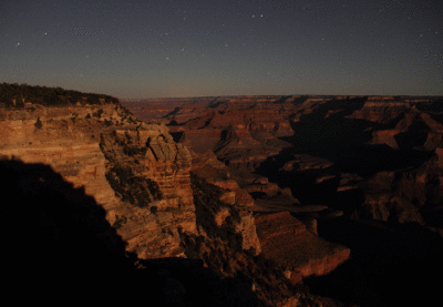 Animated GIF: Moonrise shadows