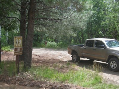 Back to the trailhead parking area