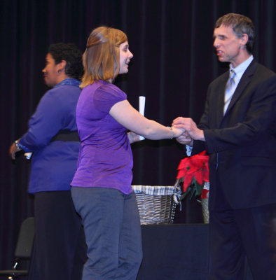 Melissa receives diploma