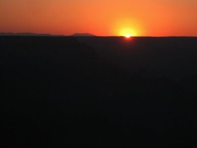 Sunset with sun still notched...you'll have to trust me with this one