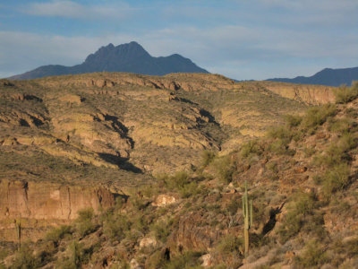 Four Peaks in shadow