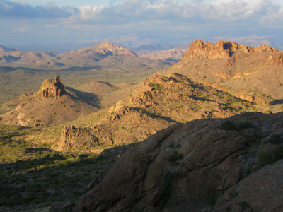 View from high spot on massacre trail