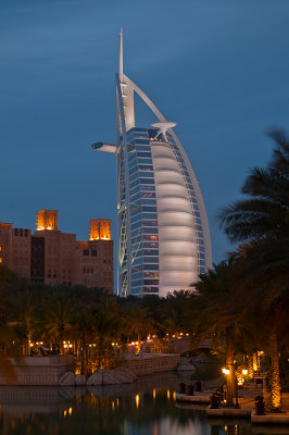 Burj Al Arab in evening