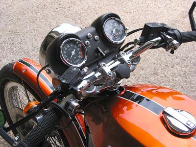 Switchgear relocated to new handlebars