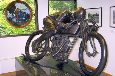 Indian racer in bronze
