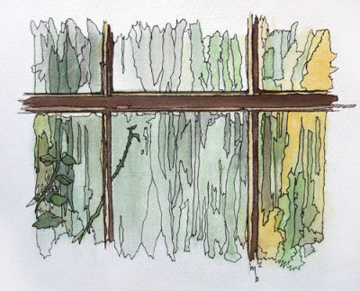 hospital window sketch 