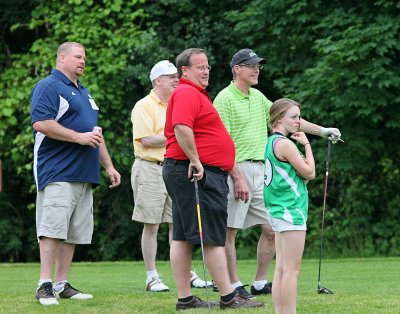 Team Crounse at the tee