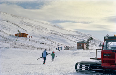 Walking up to the lift