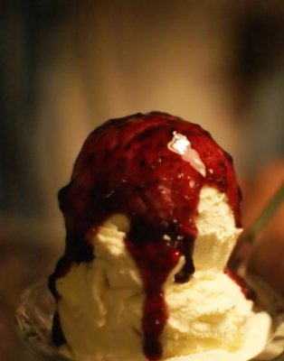 Wild Huckleberry Ice Cream Delight
