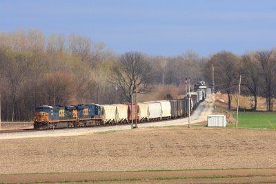 CSX 5250 Q649 Vincennes IN 03 Apr 2011