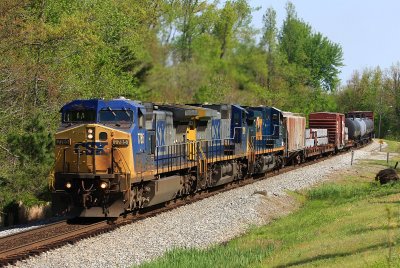 CSX 7785 Q645 Mortons Gap KY 17 Apr 2011