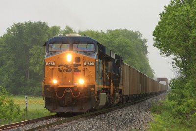 Since there is no connection from SB on the CE&D to EB on the B&O, trains must go west to Illinois to swap ends. Because of the flooding west of Vincennes, this one had to go to Lawrenceville to swap.