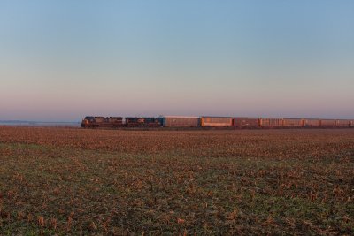 Sunrise shot of train Q265 at King