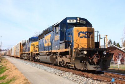 CSX 8835 Q247 Cloverport KY 12 Nov 2011